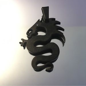 DRAGON BLACK STEEL PENDANT